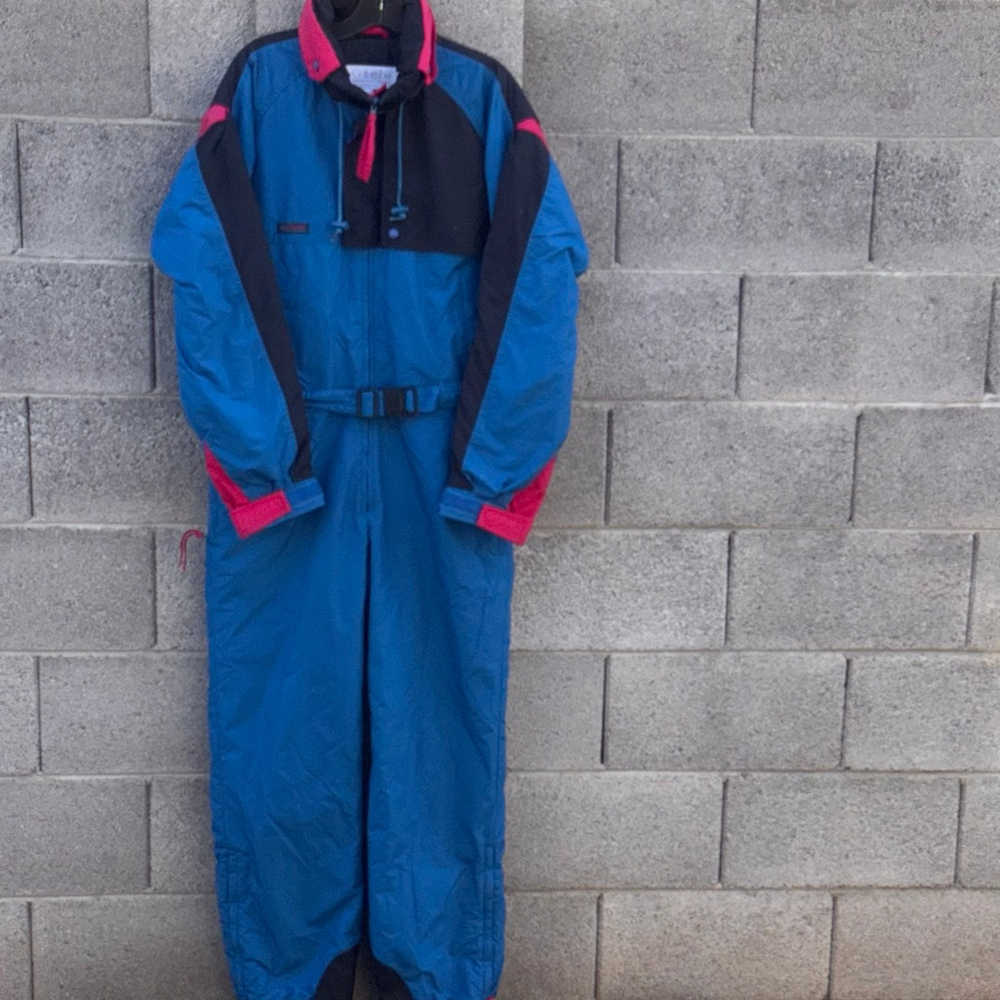 Columbia Ski & Snowboard Snowsuit Men's Medium Blue Black Pink
